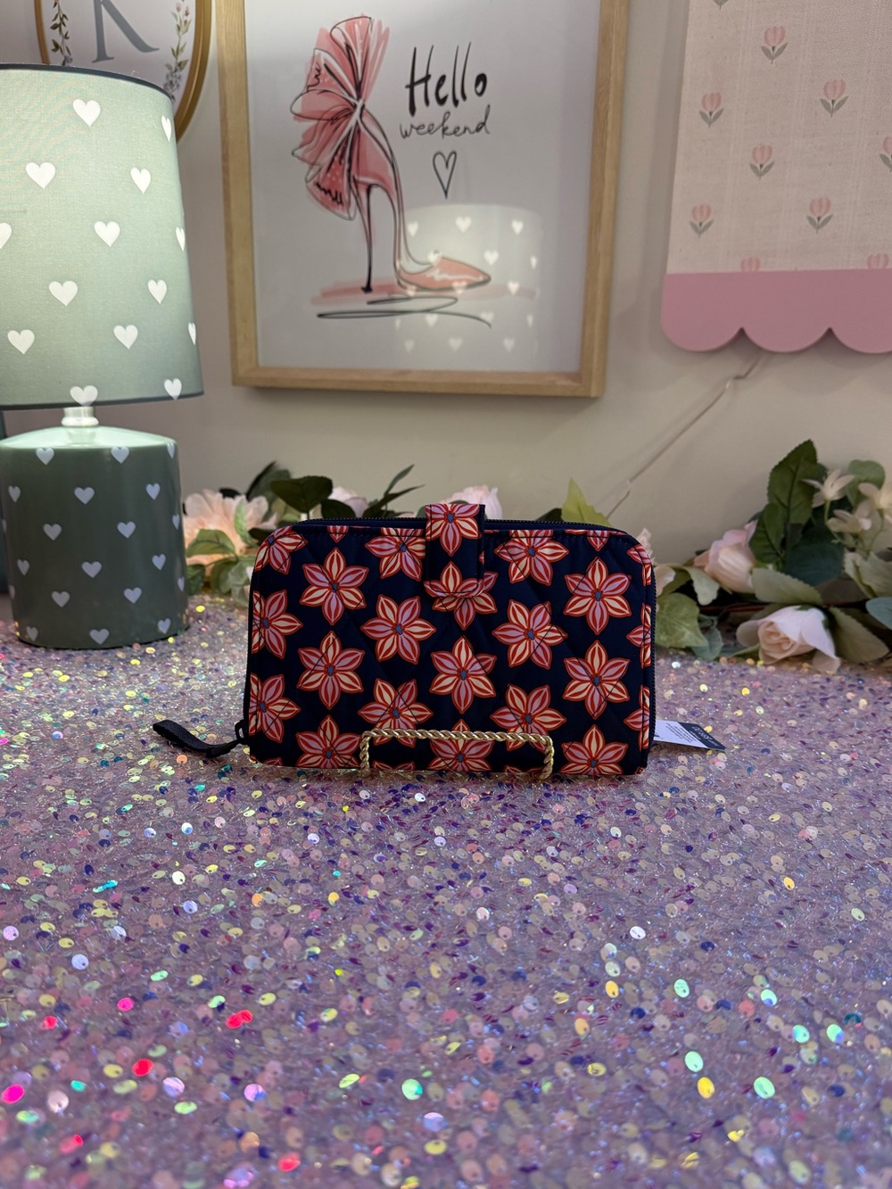 NWT Vera Bradley Essential Tab Wallet in “Floral Burst”